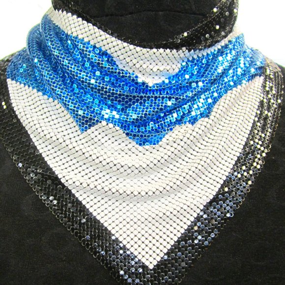 Ferrara Whiting and Davis Jewelry - Ferrara Whiting and Davis color blocked mesh cowl